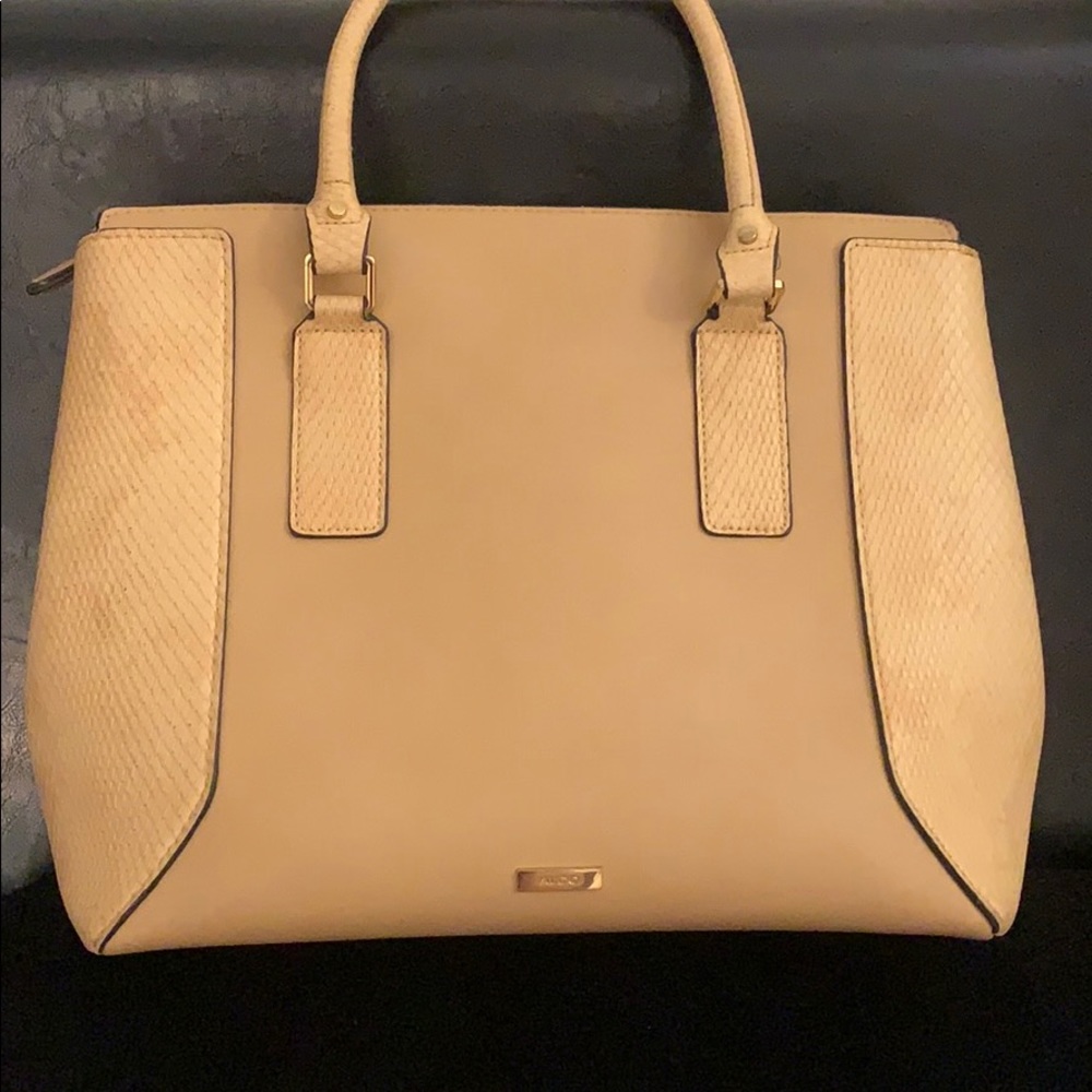 Aldo leather handbag with cross body option
